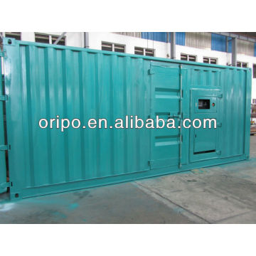 1000kw water-cooled container generator with fuel less diesel engine